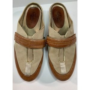 Cole Haan Nike Air‎ Leather Suede Comfort Clogs